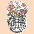 Disco Planter Sticker Decal